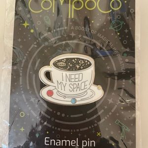 Coffee lapel pin